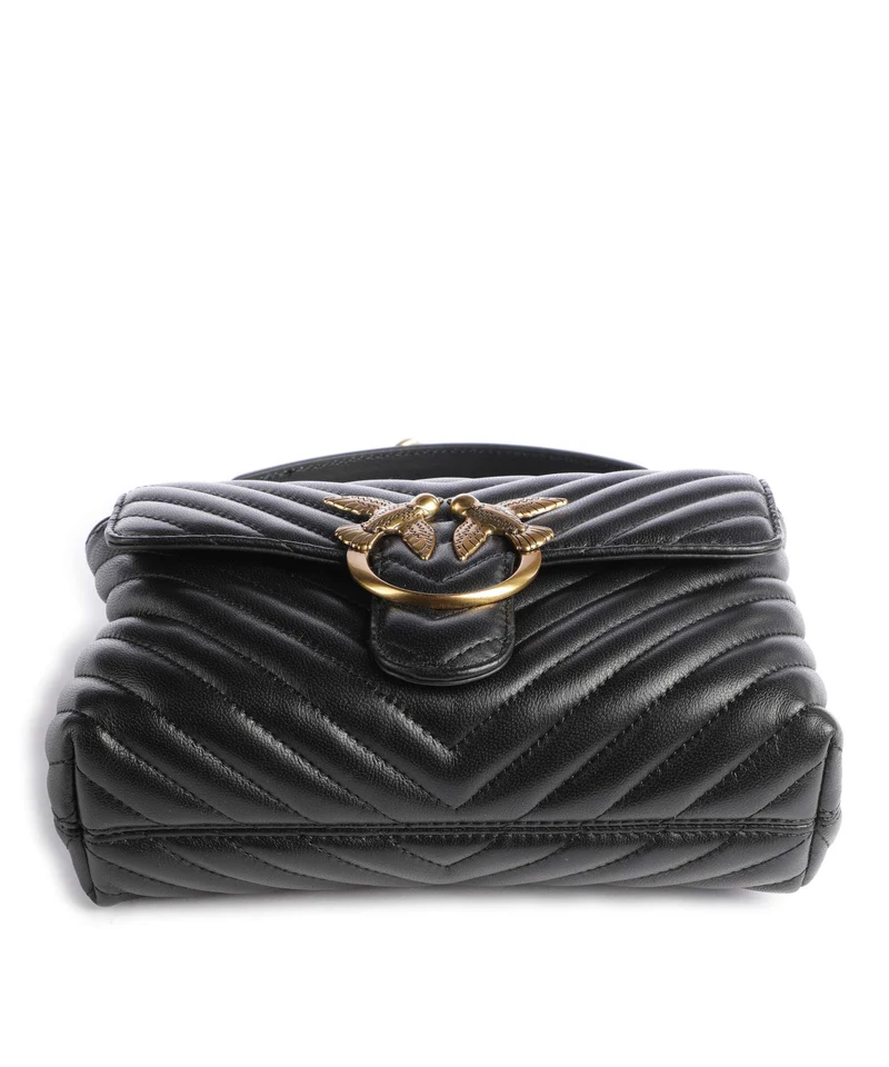 Pinko Love Lady Puff Mini Bolso de mano nero/antique gold