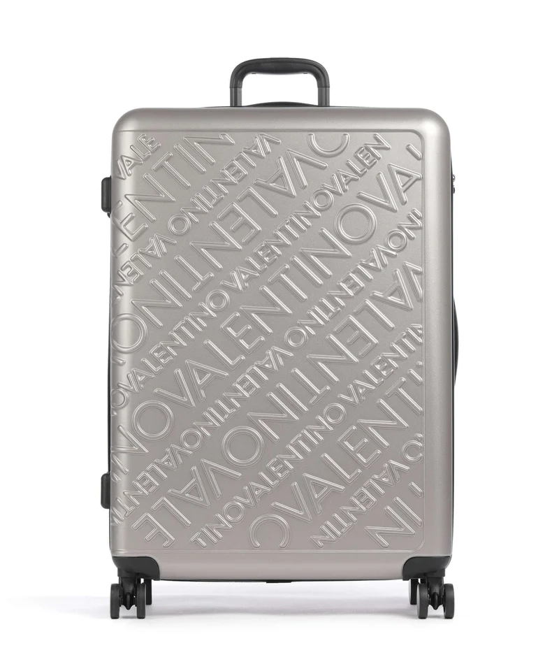 Valentino Bags Mars Maleta con 4 ruedas silver