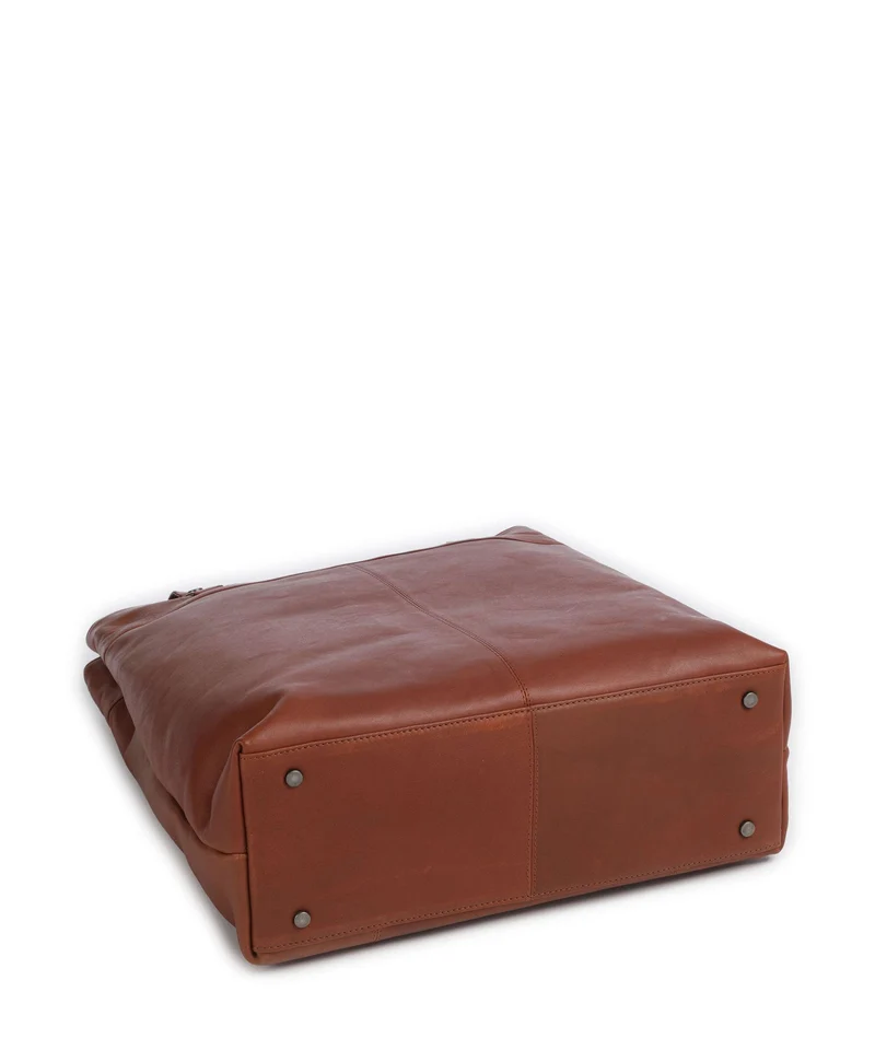 The Chesterfield Brand Wax Pull Up Cow Solvia Bolsa shopping cognac
