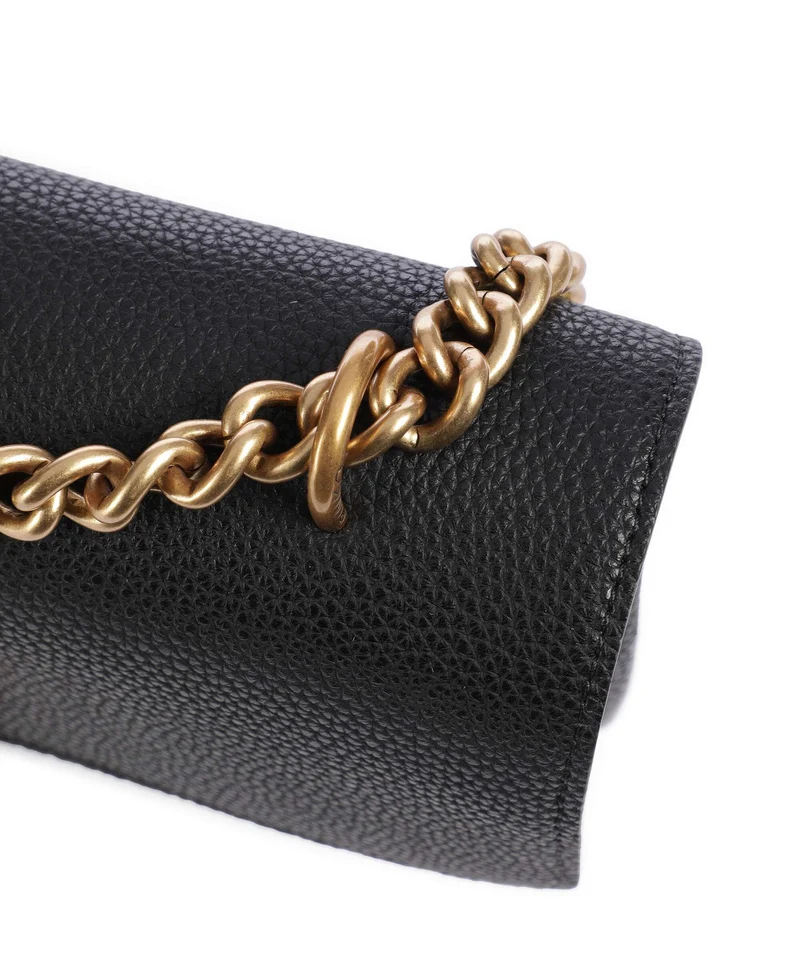 Pinko Love Soft Mini Bolso de hombro nero/antique gold