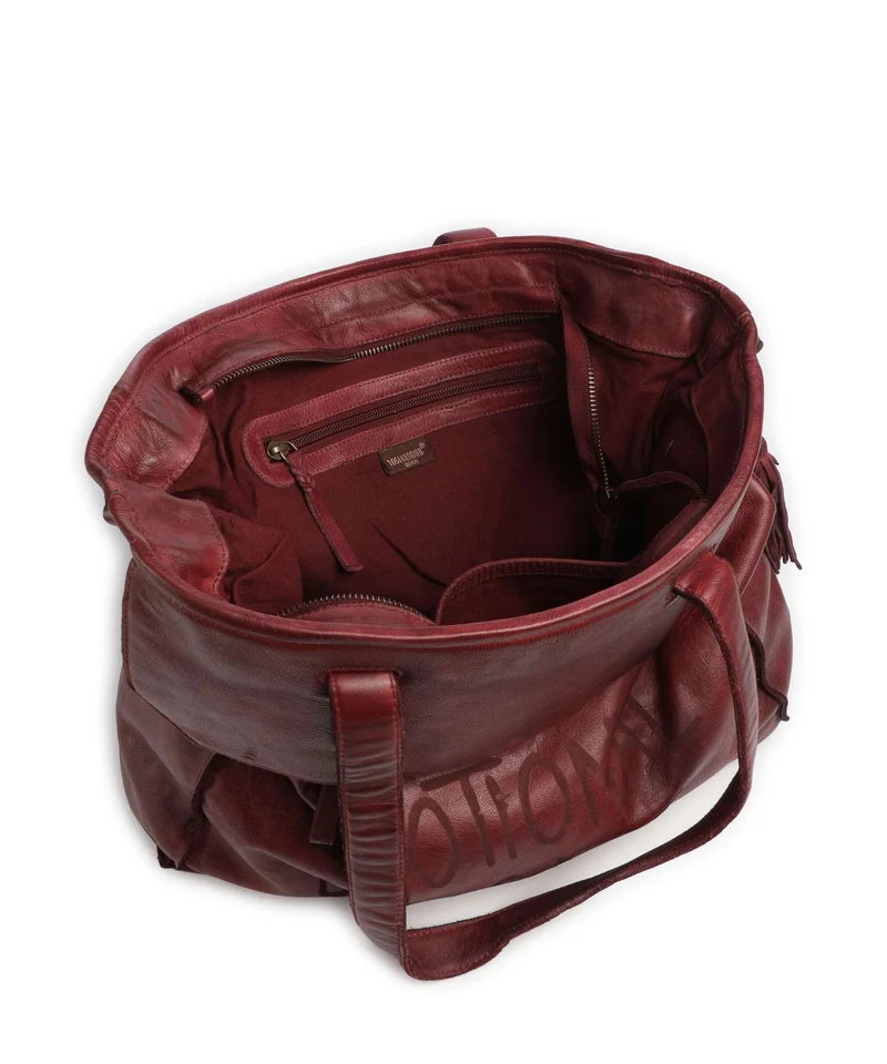 Taschendieb Wien Seelengasse 2 Bolsa shopping red burgundy