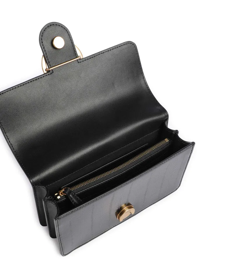 Pinko Love One Mini Bolso de hombro nero/antique gold