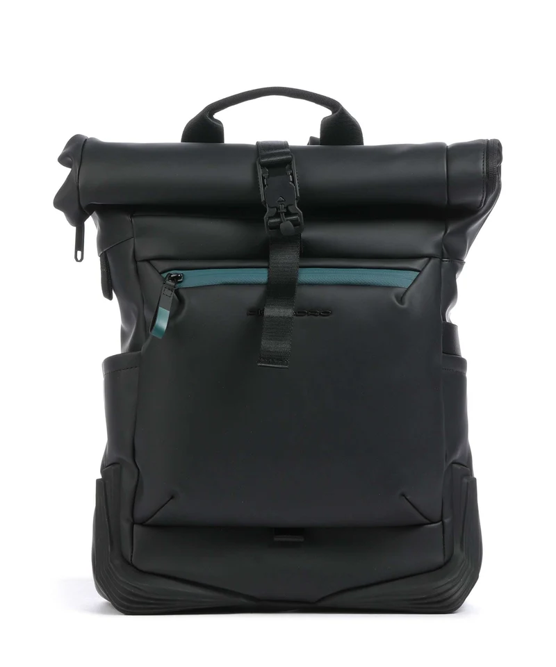 Piquadro Corner 2.0 Mochila roll-top nero
