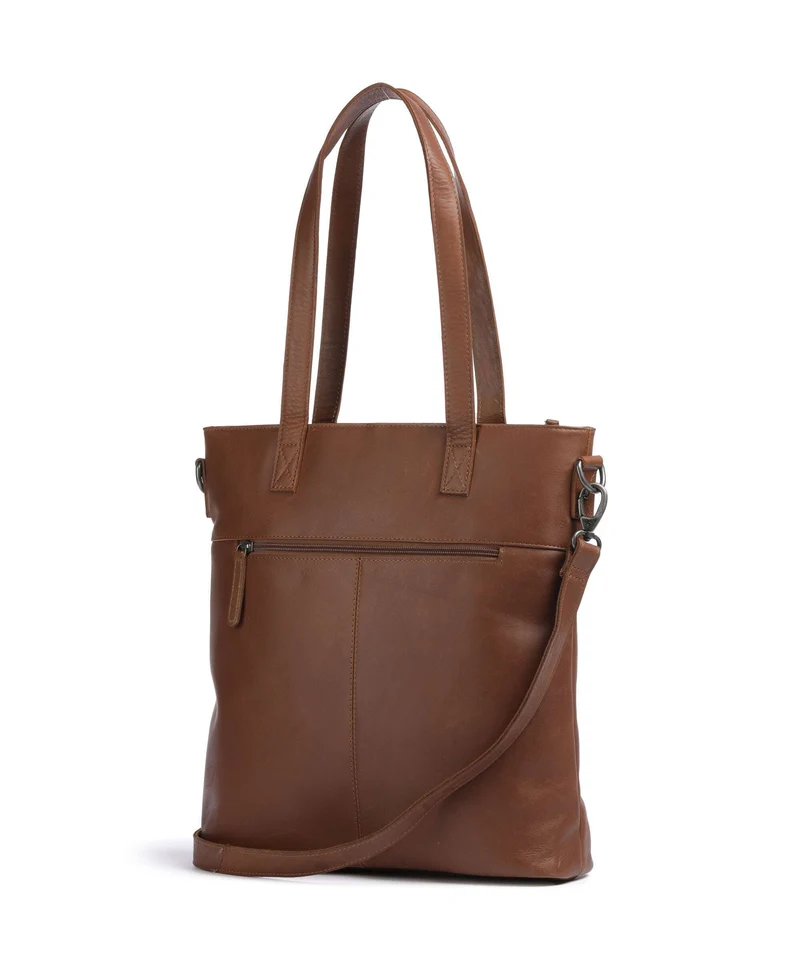 The Chesterfield Brand Wax Pull Up Cow Nunavik Bolsa shopping cognac