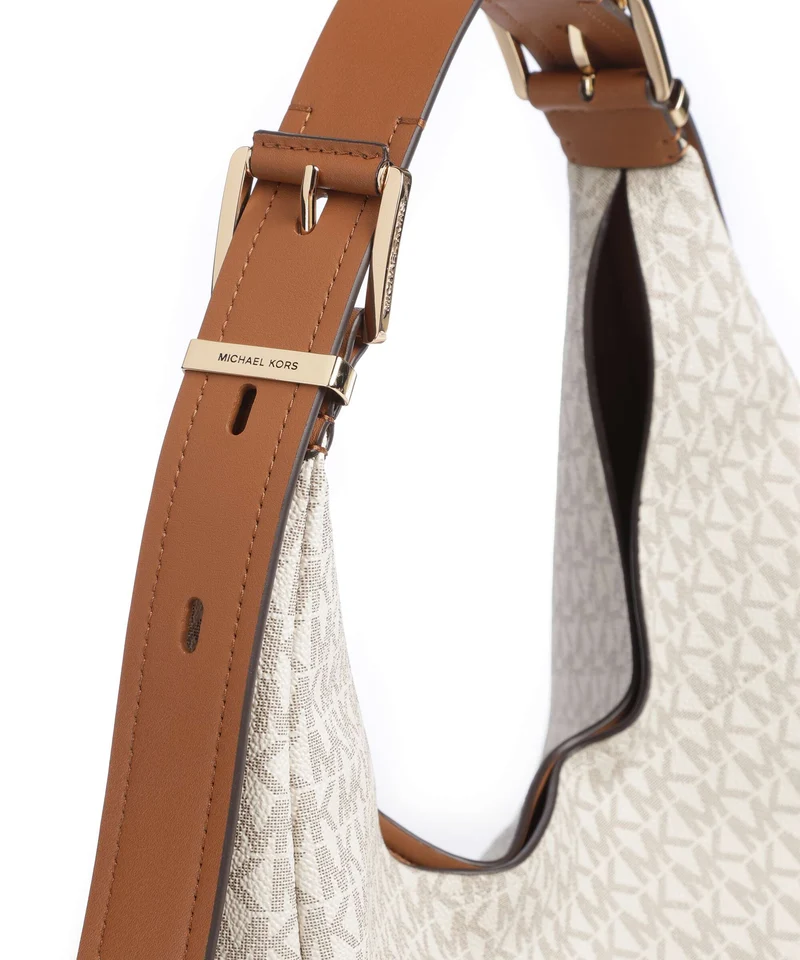 Michael Kors Nolita Large Bolso de hobo vanilla/acorn
