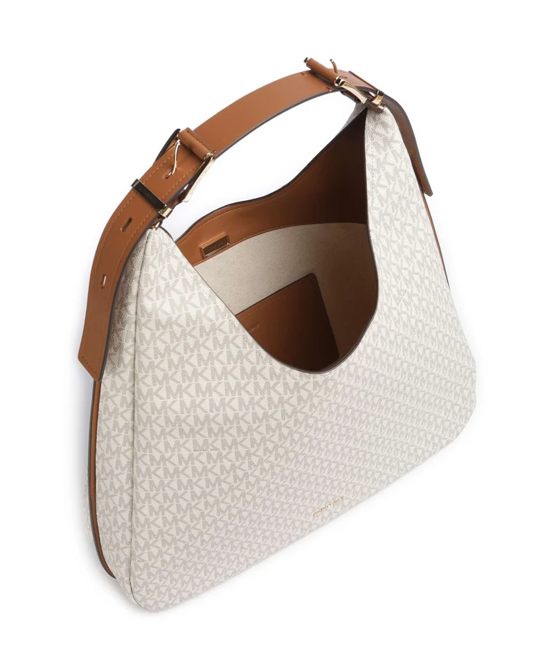 Michael Kors Nolita Large Bolso de hobo vanilla/acorn