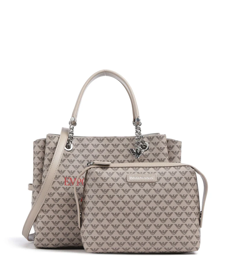 Emporio Armani Annie Bolso de mano ecru/moro/rosso