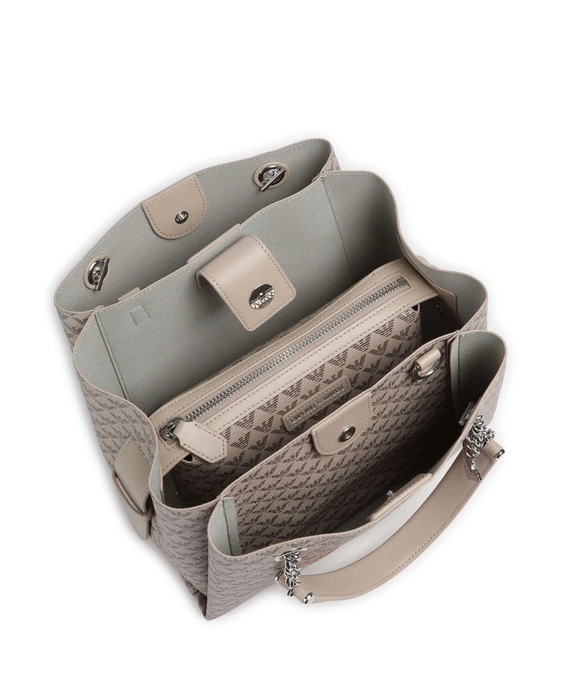 Emporio Armani Annie Bolso de mano ecru/moro/rosso