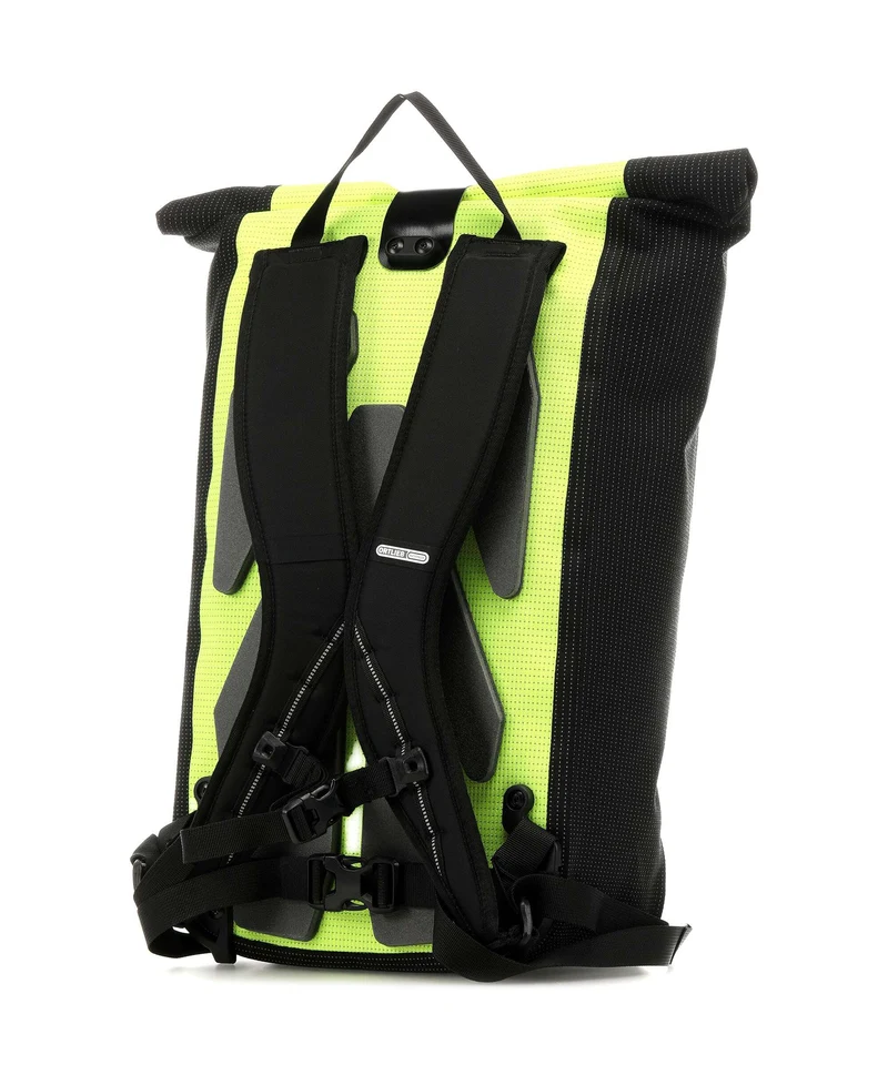 Ortlieb Velocity High Visibility 23 Mochila roll-top neon yellow/black reflective