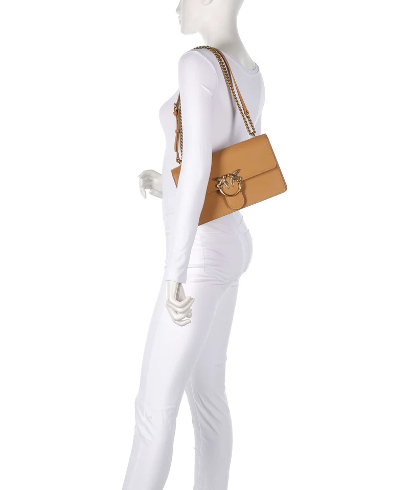 Pinko Love One Classic Bolso de hombro torrone/antique gold