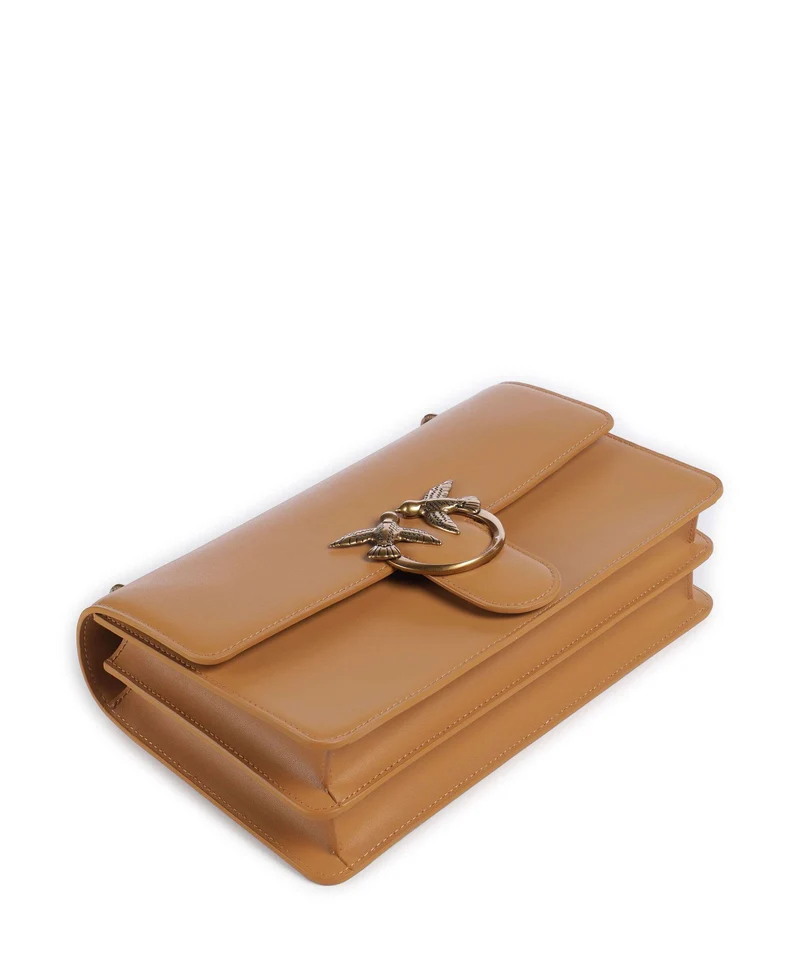 Pinko Love One Classic Bolso de hombro torrone/antique gold