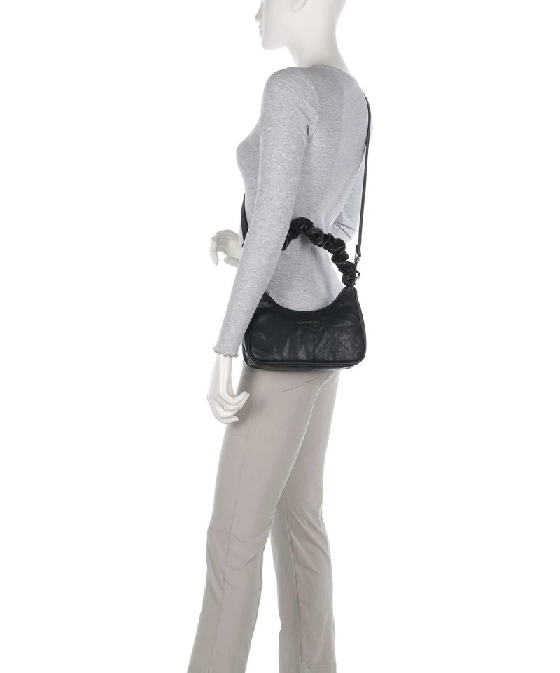 Lancaster Actual Froissé Bolso de hombro noir