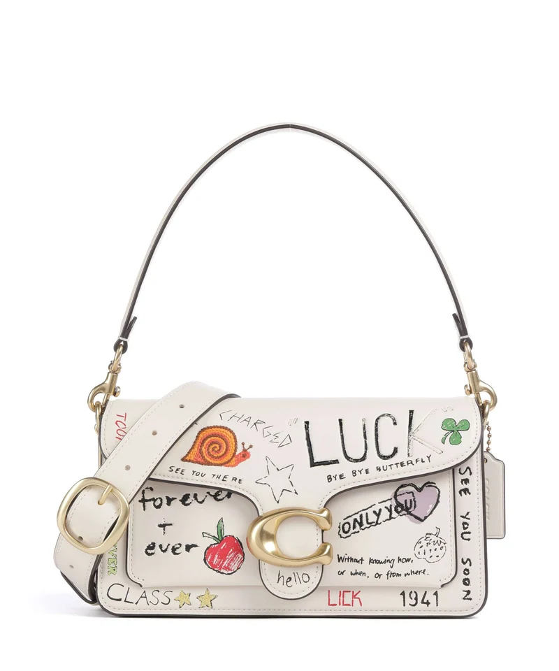 Coach Tabby Sketch Print 26 Bolso de hombro chalk/multicolour
