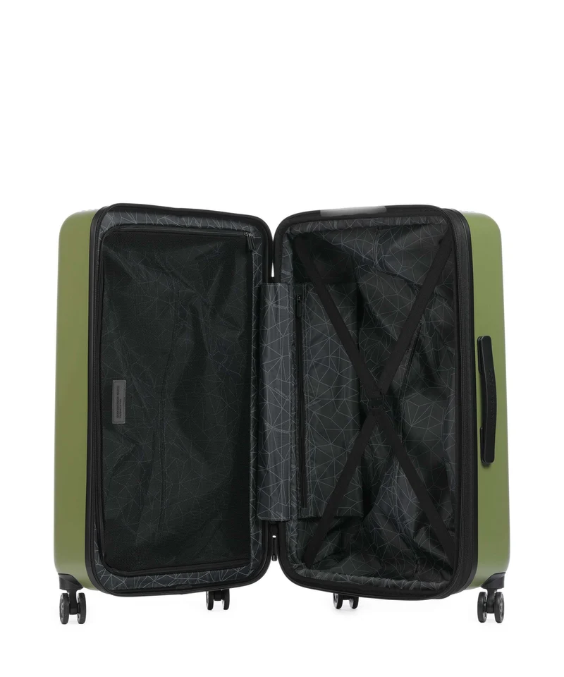 Mandarina Duck Tank Case Maleta con 4 ruedas military green
