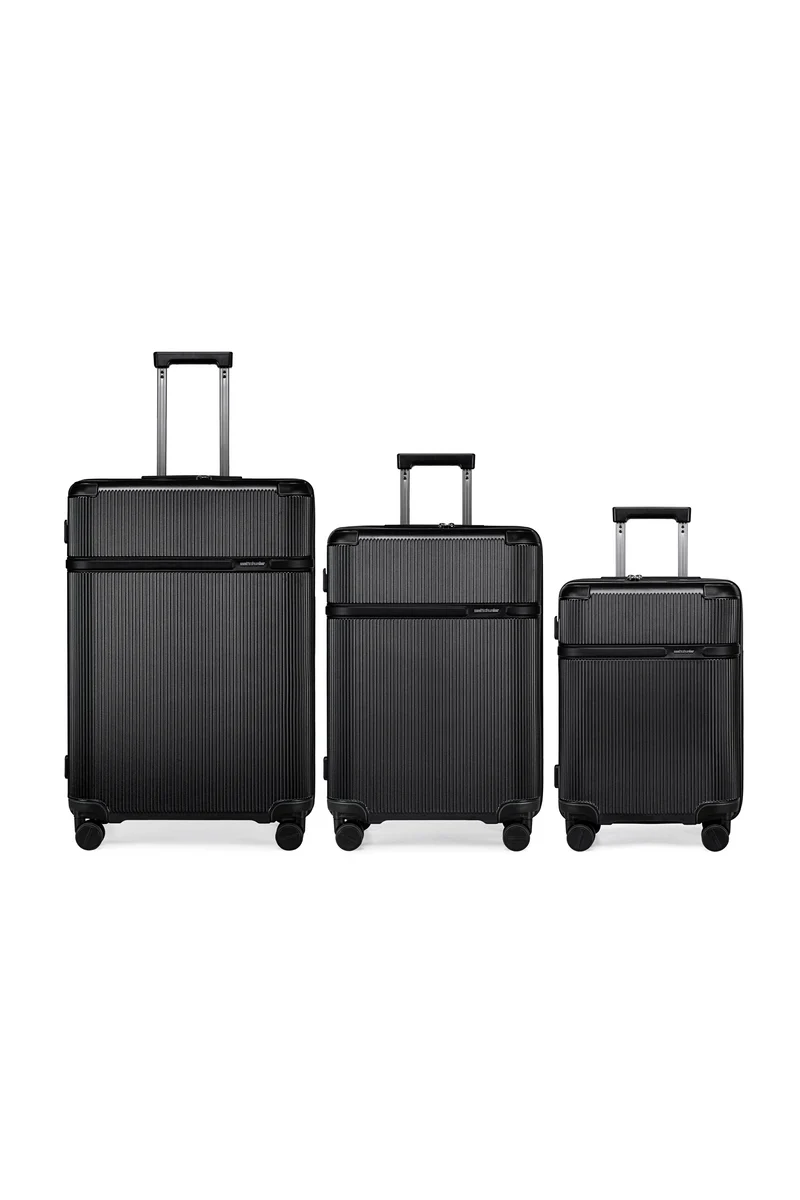 ARCTIC HUNTER LGX001 | 3 Maletas rígidas con ruedas tipo Carry-On de Viaje impermeable con diseño elegante y gran capacidad.