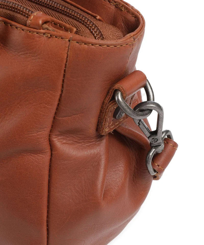 The Chesterfield Brand Wax Pull Up Cow Fenja Bolso de mano cognac