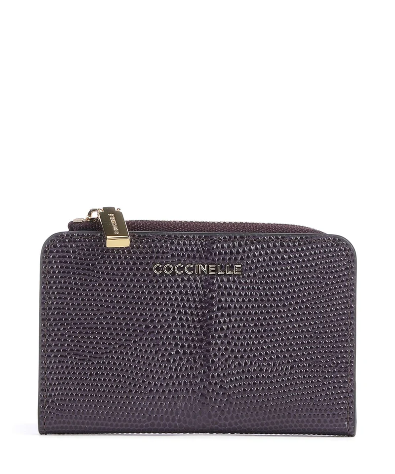 Coccinelle Metallic Lizard Monedero prune